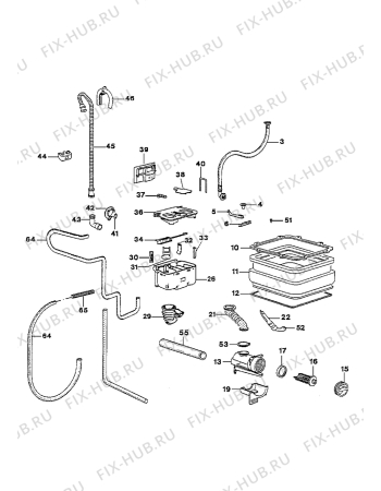 Взрыв-схема стиральной машины Zanussi TL832C - Схема узла Water equipment